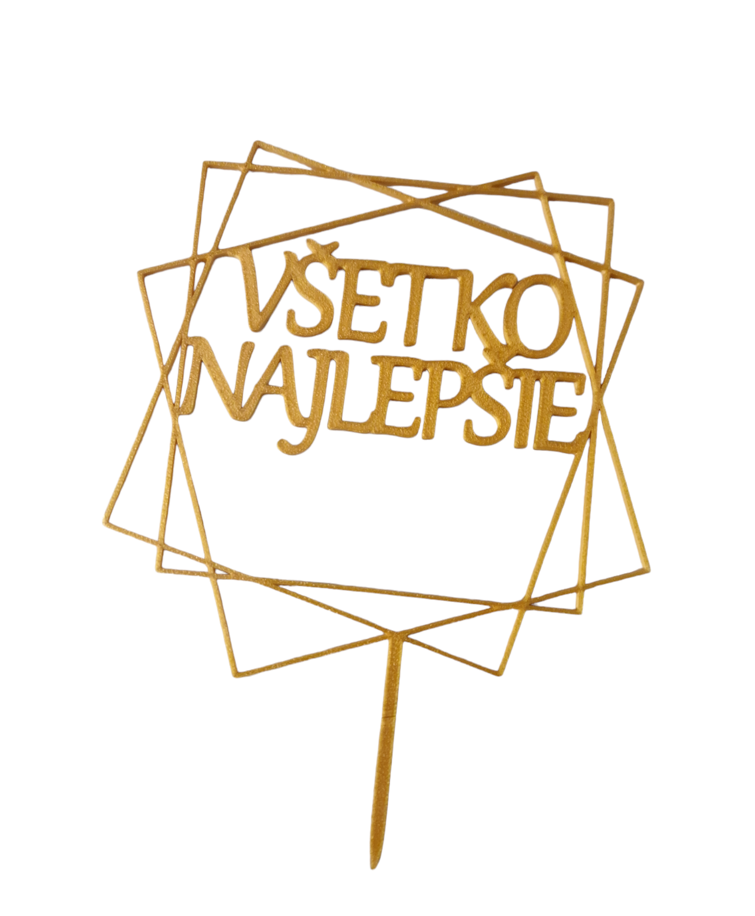 Zápich zlatý Všetko najlepšie 