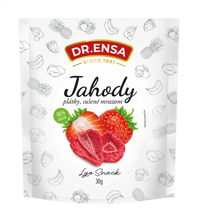 Lyofilizované jahody 30g Dr.ENSA