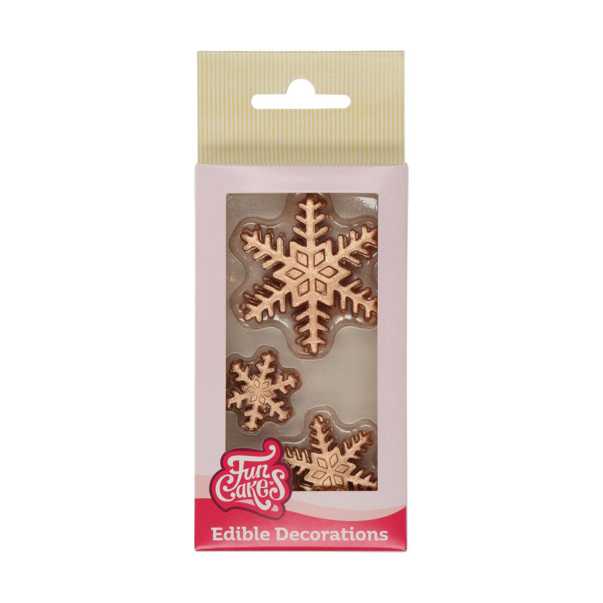 FunCakes Cukrové vločky bronz 12 ks
