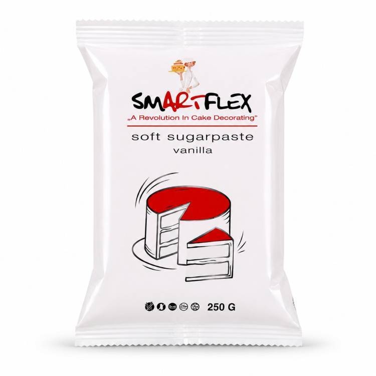 Fondán na tortu Smartflex Soft Red vanilkový 250g
