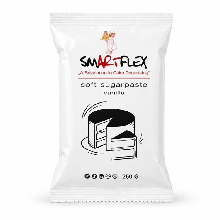 Fondán na tortu Smartflex Soft Black vanilkový 250g