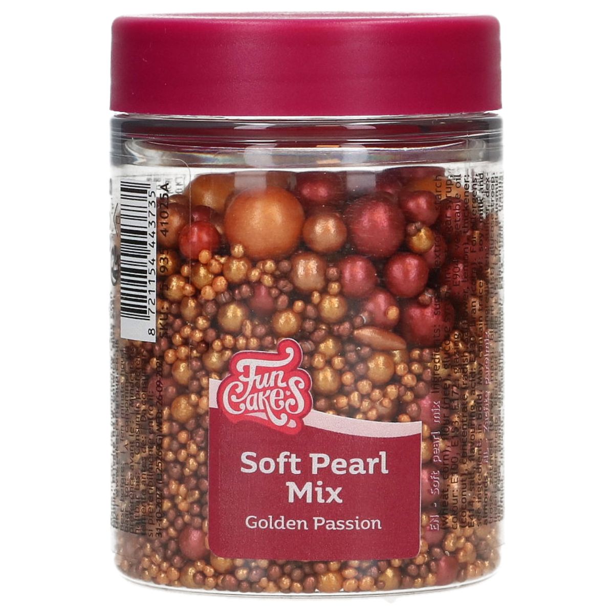 FunCakes perličky Soft Mix Golden Passion 80g