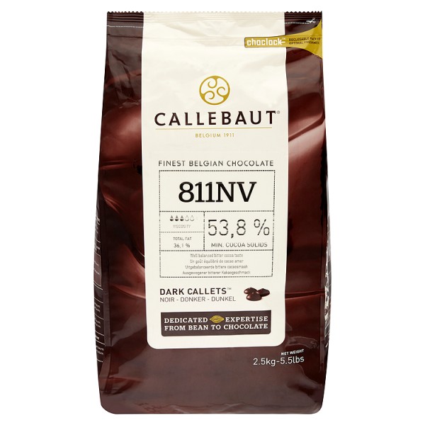 Tmavá čokoláda Callebaut 54,5% 2,5kg