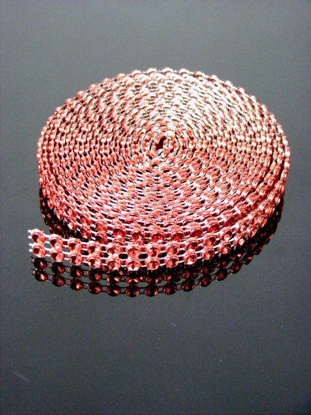 Diamantový pás 1 cm x 3m červený