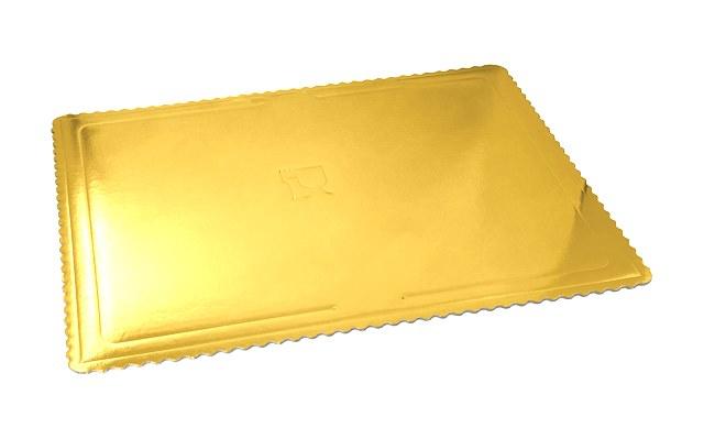 Zlatý lepenkový podnos 36x47 cm, 5 ks