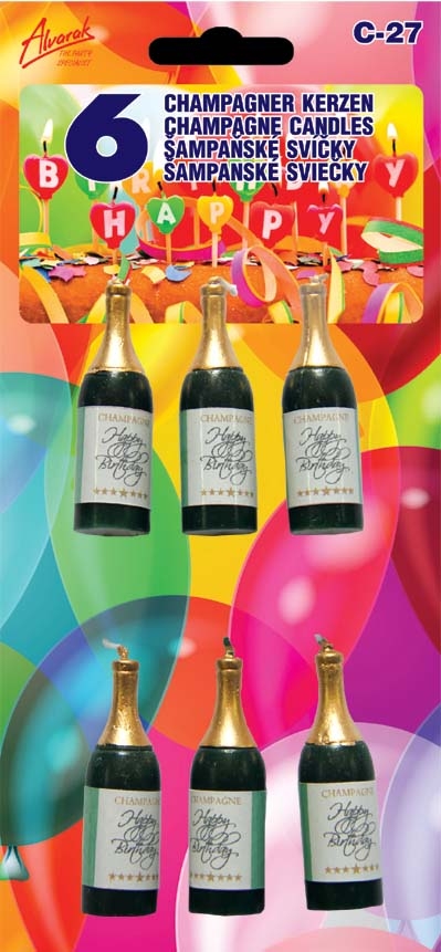 Sviečky Champagne 6 ks