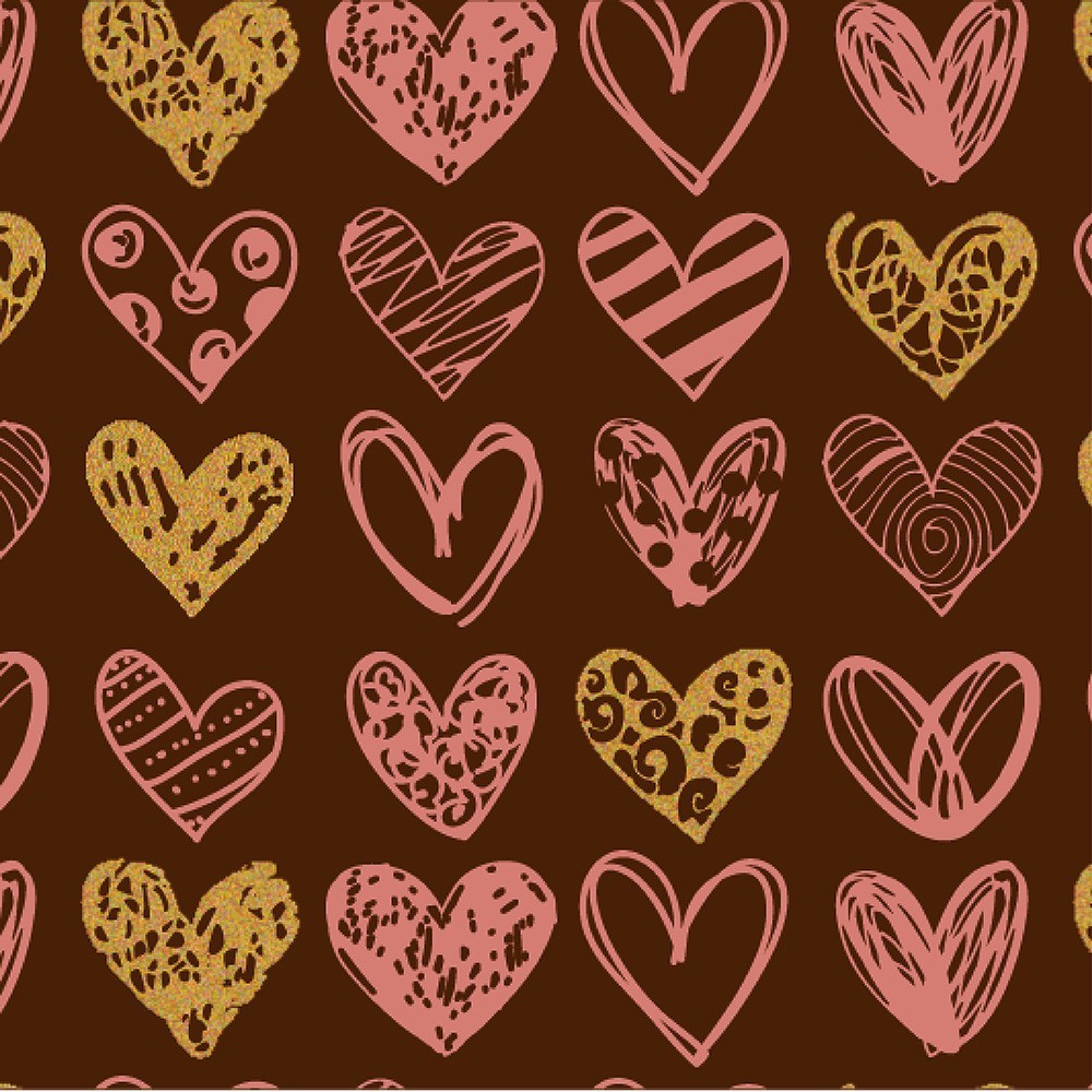 Chocotransfer Painted hearts