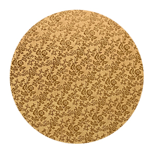 Zlatý podnos kruh hrubý 35 cm 5 ks
