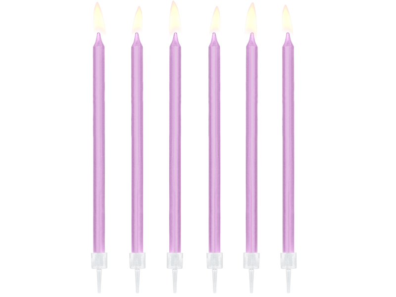 PD sviečky fialové 12 ks