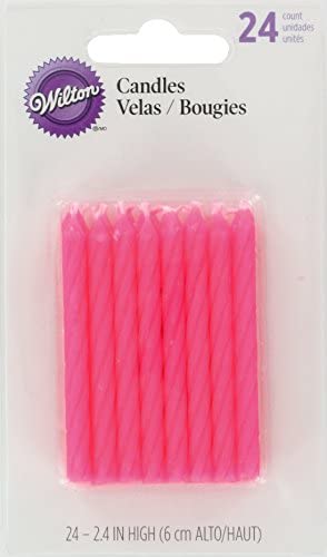 Wilton sviečky Pink 24 ks