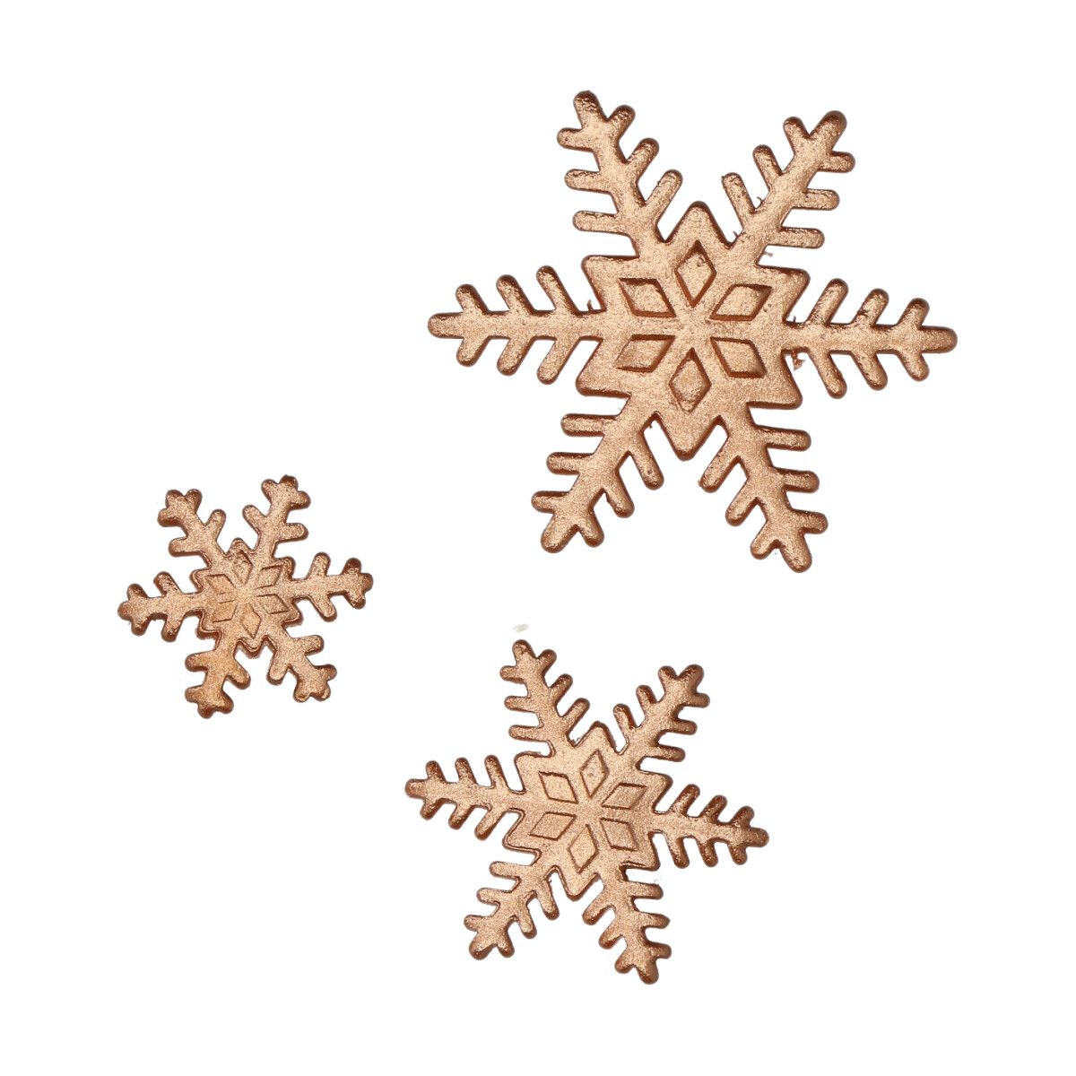 FunCakes Cukrové vločky bronz 12 ks
