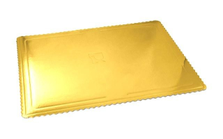 Zlatý lepenkový podnos 21x29 cm, 5 ks