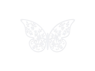 Dekorácia motýle perleťové 10 ks