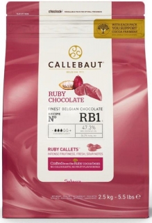Čokoláda Callebaut Ruby 47,3% 2,5 kg