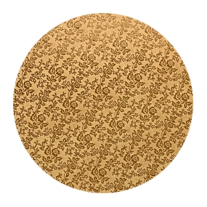 Zlatý podnos kruh hrubý 25 cm 5 ks