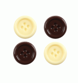 Čokoládová dekorácia gombíky mix 140 ks