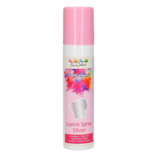 FunCakes farba spray strieborná 100ml