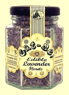 Sušené jedlé kvety v skle Levandula 195ml