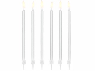 PD sviečky biele 12 ks