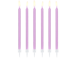 PD sviečky fialové 12 ks