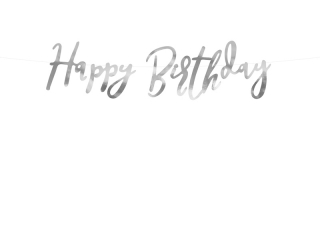 Baner Happy Birthday, 16,5 x 62 cm