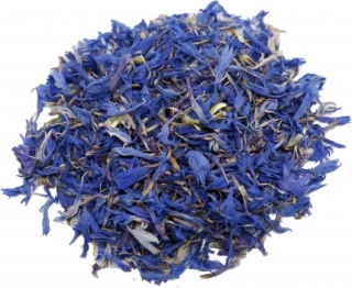 Sušené jedlé kvety v skle - Blue Cornflower Petals 195ml