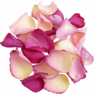 Sušené jedlé kvety v skle In the Pink Rose Petals 250ml