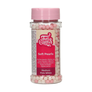 FunCakes perličky bielo-ružové 60g