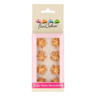 FunCakes zlaté hviezdy 24ks