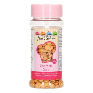 FunCakes posyp konfety Gold 60g