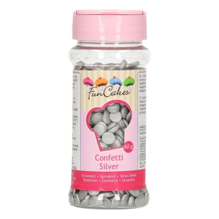 FunCakes posyp konfety Silver 60g