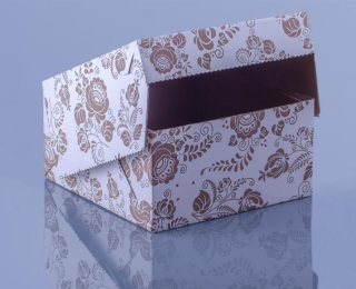 Krabica zákusková 19x19x10 cm, 10 ks