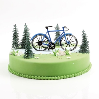 Plastová dekorácia set bicykel 