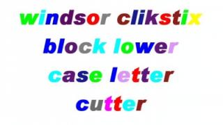 Windsor - abeceda Block malá