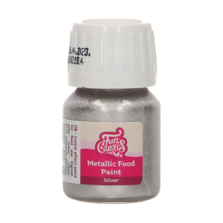 FunCakes farba Silver 30ml